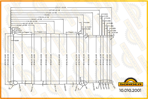 Гильза БЦ A=140 C=151 L=271.1 H=194.27 DC13 Scania P/G/R/T серия