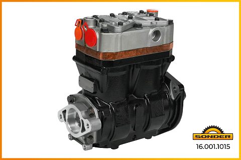 Компрессор воздушный 2 цил. IVECO CURSOR, STRALIS, 504293730, 5801216167. KNORR K022263N00, LK4936, K031813N00, LK4969.