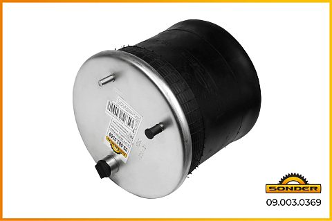 Пневморессора со стаканом (металл) 2 шп.+возд. / 1 отв 887 N P09
