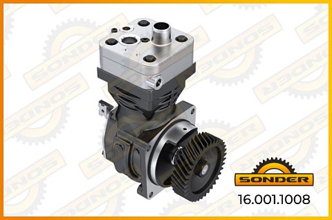 Компрессор воздушный 1 цил. MB AXOR, ATEGO 9061306015, 9061306115, A9061304915. WABCO 4111540040