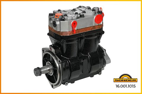 Компрессор воздушный 2 цил. IVECO CURSOR, STRALIS, 504293730, 5801216167. KNORR K022263N00, LK4936, K031813N00, LK4969.