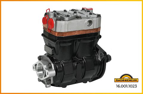 Компрессор воздушный 2 цил. IVECO 504308843. KNORR K022249N00, LP4857