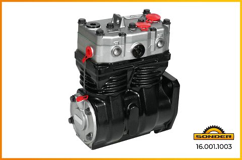 Компрессор воздушный 2 цил. VOLVO 5003460. WABCO 9115051500
