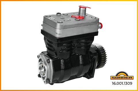Компрессор двухцилиндровый MB, Wabco 4115530000