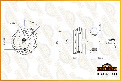 Энергоаккумулятор (кулачковый тормоз) Volvo FH/FM 9254990040