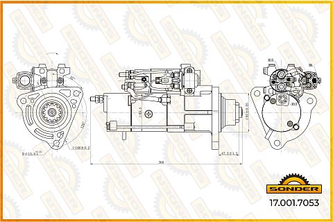 Стартер 24V 5.5kW