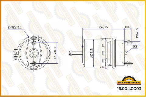 Энергоаккумулятор справа BS9086