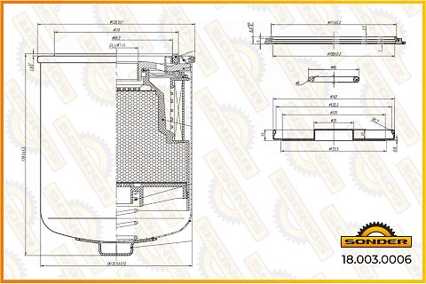 Фильтр влагоотделителя Premium  (угольный) Wabco 4329012282 (Безусловная двухлетняя гарантия качества)