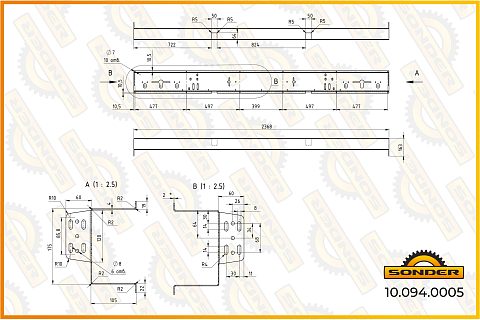 Панель для задних фонарей 9746-2804028-90