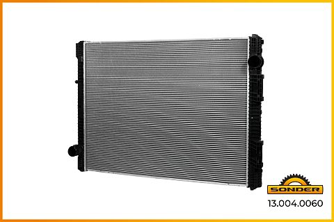 Радиатор MAN F 2000 (94-) 945*689*40 (алюминий) без рамы (Nissens 628700)