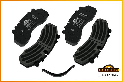 Колодка тормозная передняя дисковая HOWO А7 (WG9100443050)