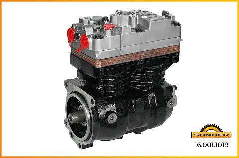Компрессор воздушный 2 цил.  Knorr  K009581000, Scania 1880194